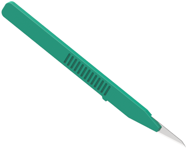 mini disposable scalpel with blade guard